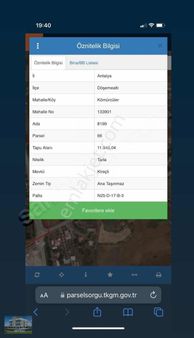 Döşemaltı Kömürcüler 1.344 M2 Tapulu Hisseli Satılık !!!