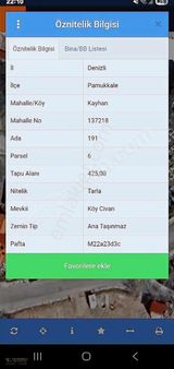 Kayhan Alabalık Üstünde 425m2 Satılık Köşe Arsa