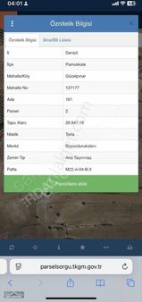 Pamukkale Güzelpınar Da Asfalta Sıfır Yatırımlık Fırsat Arazi!!