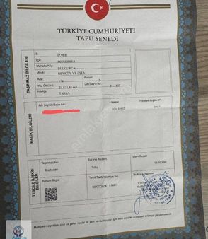 İzmir Menderes Şaşalı'da 300 M2 Kök Hissemiz Satılıktır