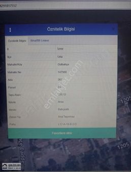 Urla Güzelbahçe'de Denize Çok Yakın Konumda Kupon Arsa