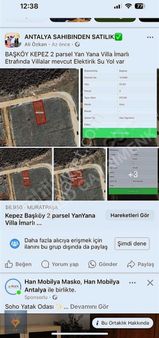 Kepez Başköy Villa Bölgesi 2 Tapu 540m2 İmarlı Fırsat Arsa