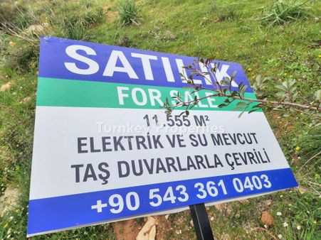 Bodrum Kumköyde 11.555 M² Yatırım Değeri Yüksek Satılık Arazi