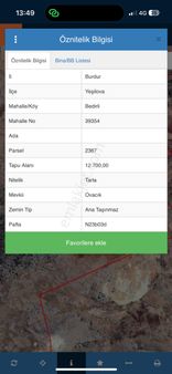 Bayraktar'dan Satılık Kupon Tarla