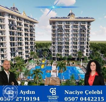 Alanya Avsallarda Deniz Manzaralı Satılık 1+1 Full Aktiviteli