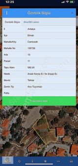 Elmalı Merkezde İmarlı Satılık Arsa