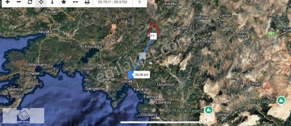 Acıpayam Suçatında Satılık Tarla