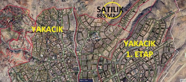 Yenimahalle Yakacık Mahallesinde 885m2 Arsa