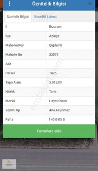 Lüx Erzurum'dan Aşkale Yolu Üzeri Yola Sıfır Satılık Tarla