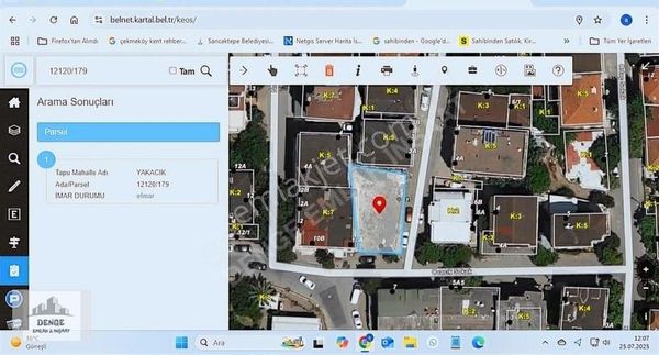 Uğur Mumcu'da 15 Kat İmarlı Kupon Arsa