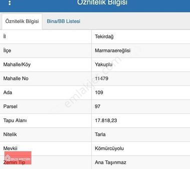 M.ereğlisi Yakuplu'da, Tek Tapulu, Kaçırılmayacak Fırsat Yatırım