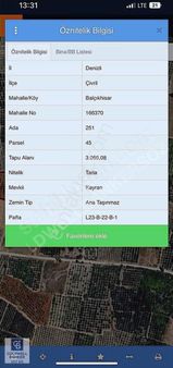 Çivril Balçıkhisarda Satılık Tarla