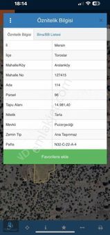 And'den Mersin Toroslar Arslanköy Mükemmel Konumda 15 Dönüm