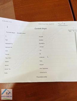 Kocaeli Eşme'de 4083 M2 Göl Manzaralı Satılık Tarla