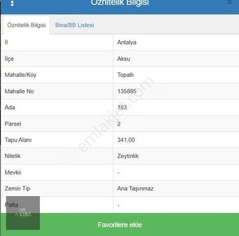 Aksu Topallı'da Villa İmarlı, Satılık Yanyana 2 Parsel