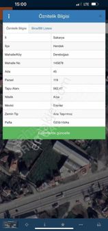 Oruç Gayrimenkulden Dereboğazında Satılık Arsa