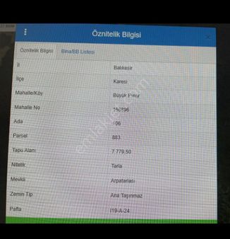 Balikesir Karesi De Acil Satilık Çiftlik Arazisi