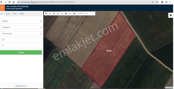 Türkmentokat'da Çevre Yolu Yakını Kadastral Yola Cephe Tarla