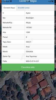 Arsa 449 Mr2 Parke Taşlı Yolu