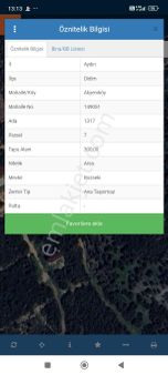 Didim Akyeniköyde Satılık 300 Metrekare İmarlı Villa Arsası