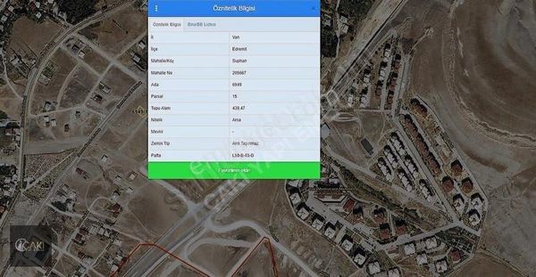 Çakı Yapı Emlaktan Merkezi Konumda Satılık Arsa