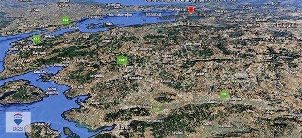 İznik Gölüne Yakın Bursa Orhangazi Keramette 7110m² Tarla Arazi