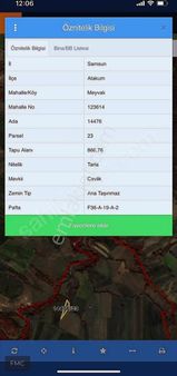 Gayrimenkul'den Atakum Meyvalı'da Satılık Yatırımlık Tarla