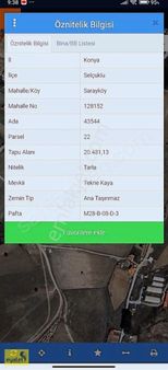 Acill!!! Selçuklu Sarayköy Mahallesinde Satılık Kaçmaz Tarla