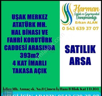 Yatırımlık 4 Kat İmarlı Satılık Arsa