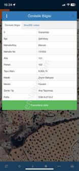 G.antep / Ş. Bey / Morcalı Dav,9.900m Tonluk Zeytin Ve Fıstık Bahçesi İhtiyaçtan Çok Uygun Fiyata Sa