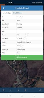 Çanakkale Çan Çamköy De 1752m2 Köy İçi İmarda Satılık Arsa