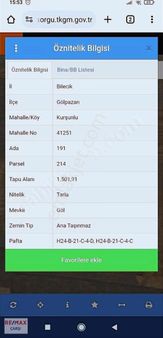 Bilecik Gölpazarı Kurşunlu Köye Yakın Yatarımlık Tarla