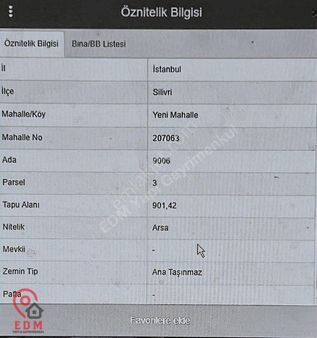 Silivri Yeni Mh Acil Satılık 4 Kat Konut İmarlı Kısmen Takaslı