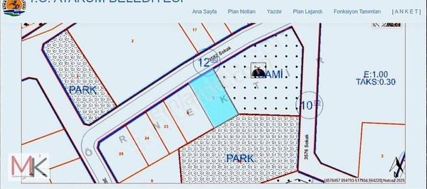Alanlı' Da Satılık Deniz Manzaralı Yatırımlık Arsa