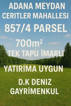 Meydan Merkez'de 700m2*tek Tapu İmarlı Fırsat Arsa Kaçırılmaz