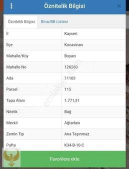 Anka Gayrimenkul Güvencesiyle Boyacı Mahallesinde Satılık Bağ