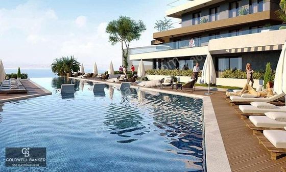 İzmir 35'de Tek Teraslı Satılık 2+1 Panoramik Deniz Manzaralı