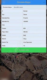 Denizli Tavas Pınarlıkta Satılık Hobi Bagçesi