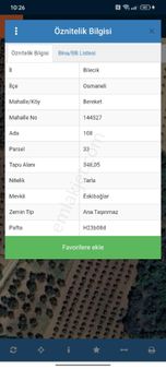 Osmaneli Bereketli Köyü Satılık 348 Mk Yollu Tarla Acil Satılık