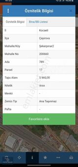 Depo Antrepo İmarlı Satılık Arsa