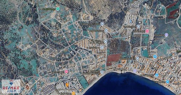 İzmir Dikili Çandarlı 'da Full Deniz Manzaralı Satılık Arsa