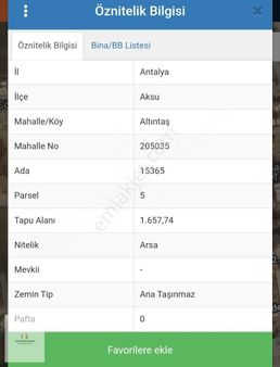 Altıntaş Hisseli Ticari + Konut 97 M² Satılık Arsa