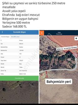 Meram Sarıkızda Müstakil Tapulu Bahçe