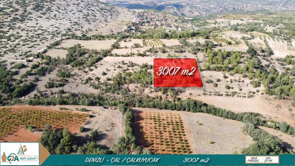 Denizli Çal Çalkuyucak’ta 3007 M2 Yatırımlık Arazi! Elektriğe Yakın, Bağ Evi İçin İdeal!