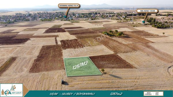 Uşak Ulubey Büyükkayalı’da Köy İçinde Dümdüz Ev Yapılabilir Arazi! Müstakil Tapulu!