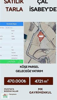 Mk'dan İsabey'de Satılık Köşe Tarla 2 Tarafı Yol Tek Yetkili