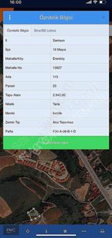 Fmc'dan 19mayıs Erenköyde Samsun Sinop Yoluna 400m Yatrmlk Tarla