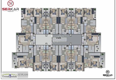 Plajyolu Mevkiinde Yeni Projede Satılık 1+1 Ara Kat Daire