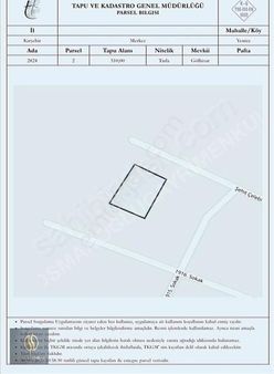 Yenice Mah. Ada: 2824 Parsel :2 = 510.m2.imarlı Petlasın Karşısı
