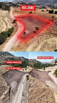 Burdur Merkez Sarıova 855 M2 2,5 Kat İmarlı 2 Ye Bölünür İmar İçinde Arsa